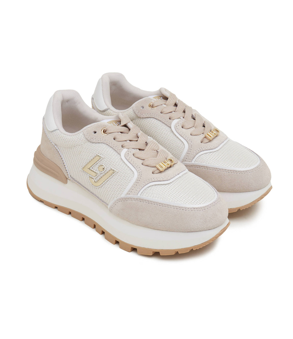 Кожаные кроссовки amazing 25 Liu Jo - бежевый(BA4005 PX380)