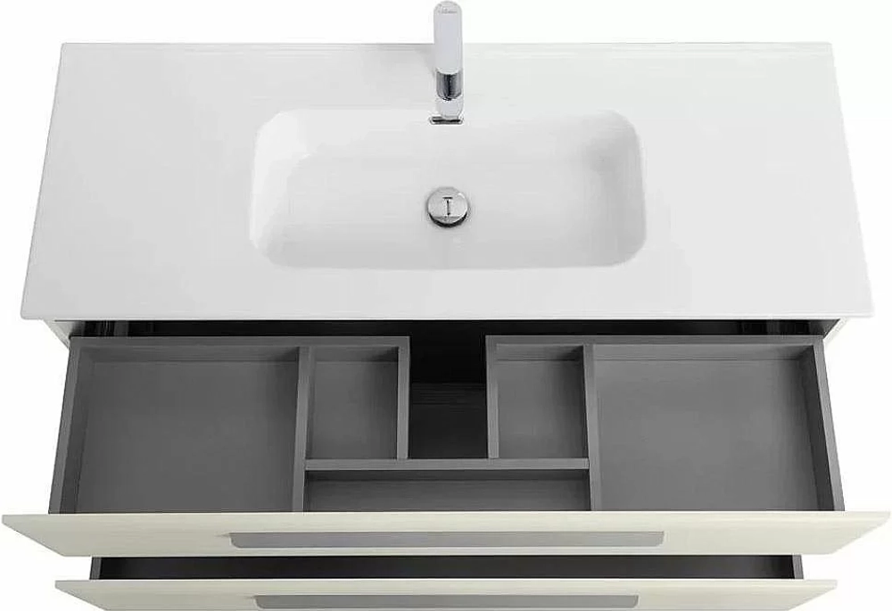 Тумба с раковиной Cezares ECO-CER-N 120 ECO-CER-N-1200-2C-SO-AS-P альпака брашированная