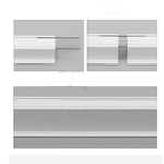 Встраиваемый ультратонкий карниз для штор, алюминиевый, скрытый, тихий ход, крючковый