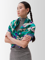 Платок «Каменный цветок» 100% шёлк