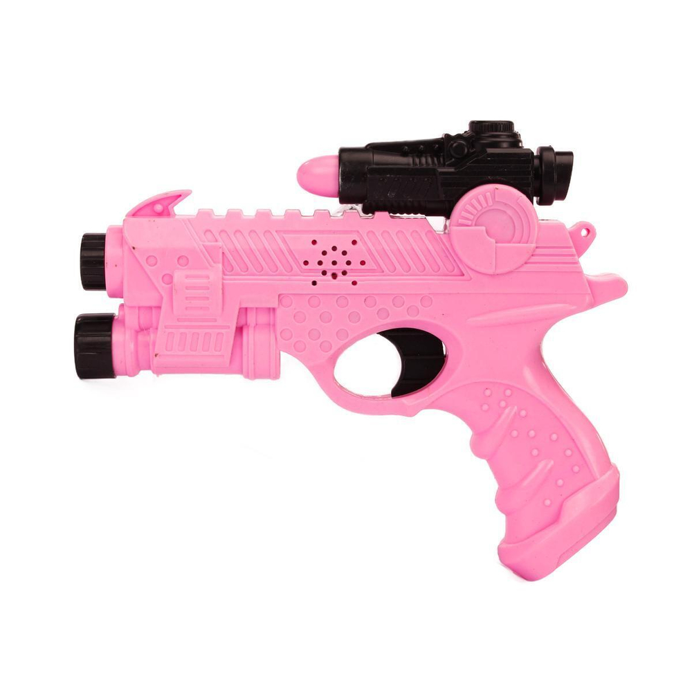 Пистолет на батарейках 19см, пакет 358-18