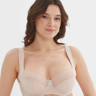 Бюстгальтер Полупоролоновая чашка Серебристый пион Прибалтика