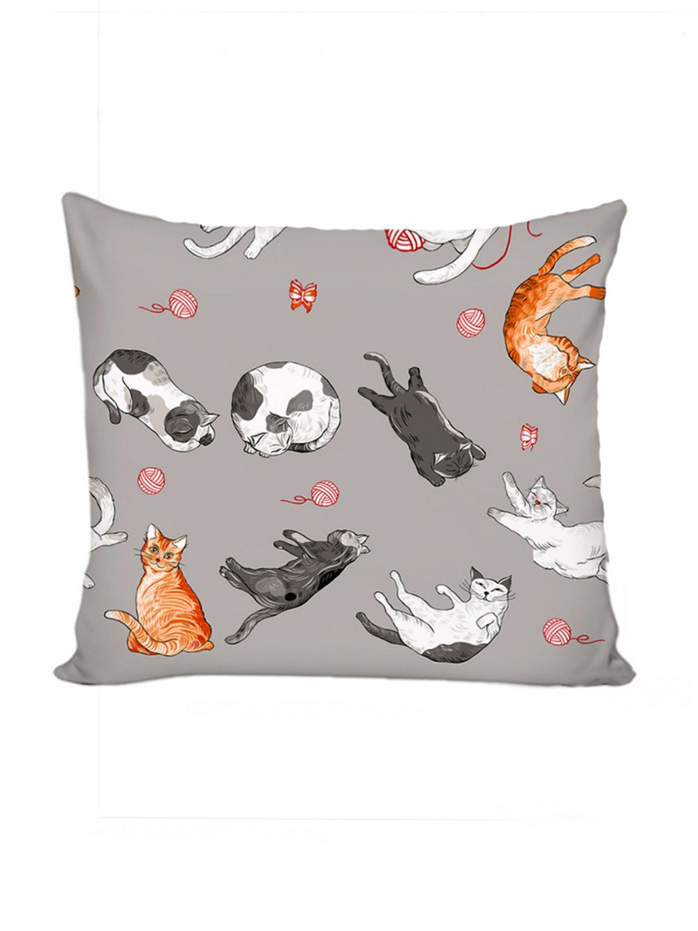 Постельное белье сатин Milky Garden "Kitties" 1,5-сп Наволочка 70х70 см 1 шт Простынь 150x215 см Пододеяльник 145x215 см