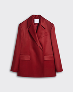 Жакет из шерсти и шелка Эрменеджильдо Дзенья бордо