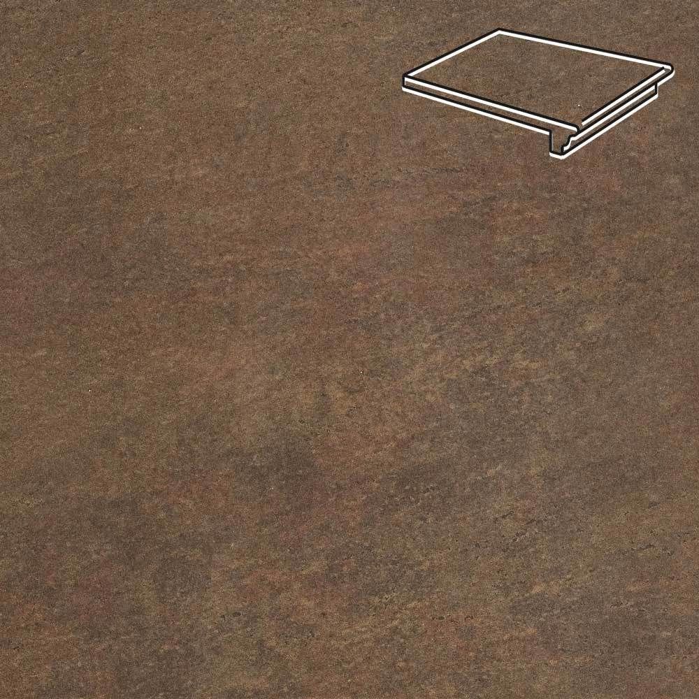 Stroeher - Keraplatte Asar 640 maro 340x294x12 артикул 9350 - Клинкерная ступень - флорентинер