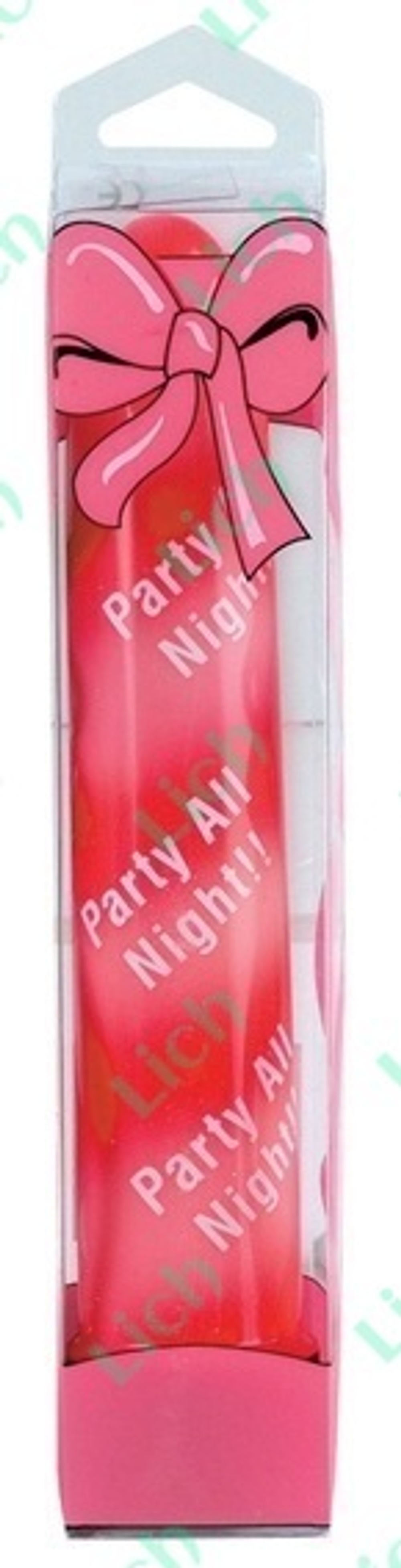 Бело-красный вибратор PARTY ALL NIGHT