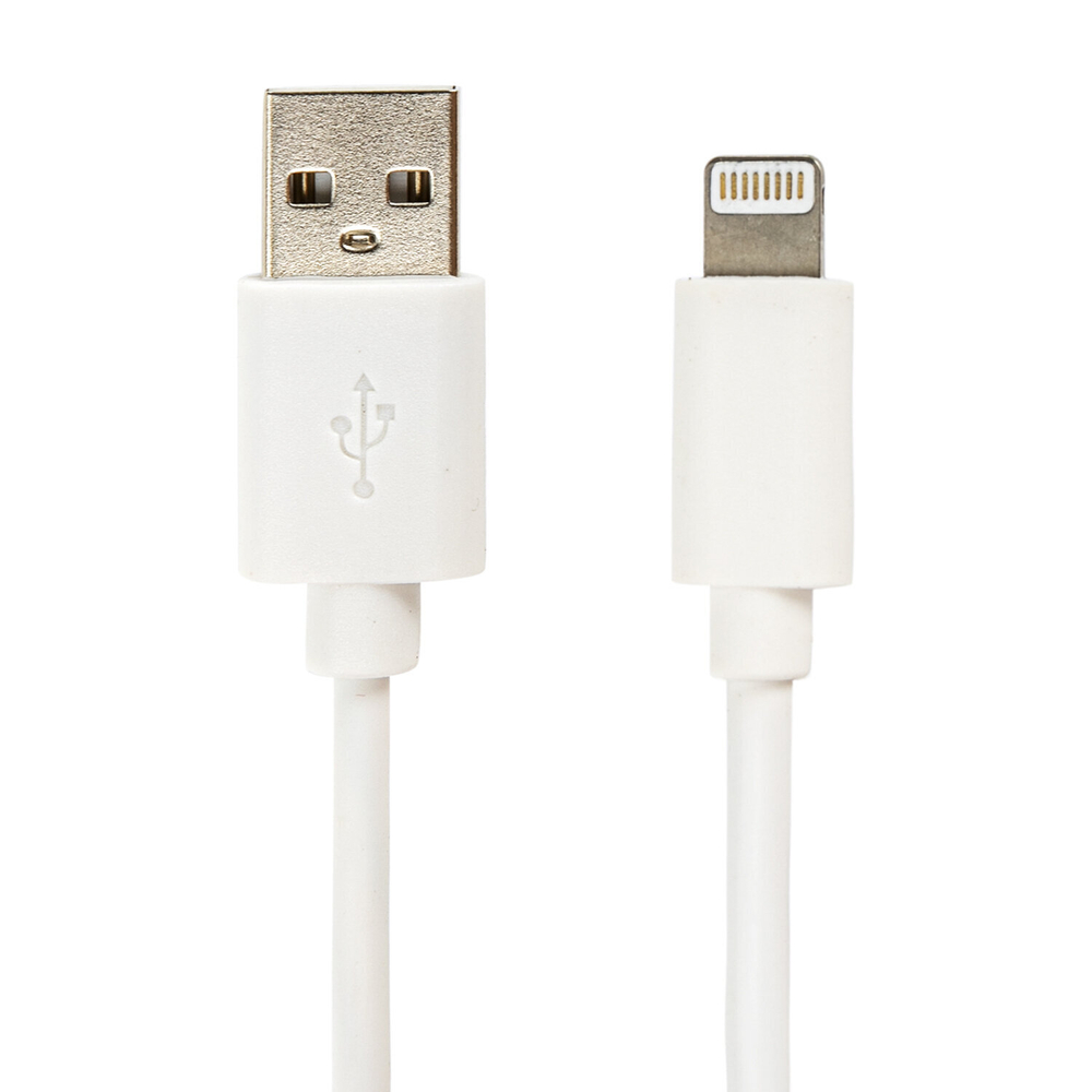 Кабель белый USB 2.0-Lightning 1 м SONNEN медь для передачи данных и зарядки iPhone/iPad (4 штуки в упаковке)