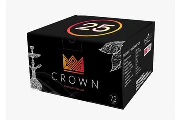 Уголь для кальяна Crown 1kg (25мм)
