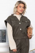 Жилет Лора (зеленый) Б15031-39М LT Collection