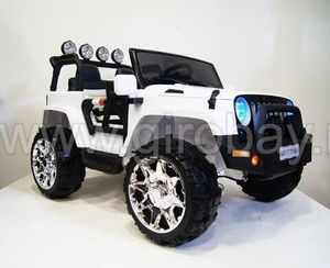 Детский электромобиль River Toys JEEP M777MM белый