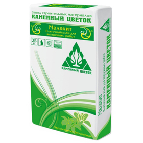 Клей для плитки Каменный цветок Малахит для внутренних работ 25 кг