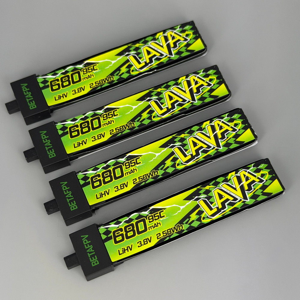 Аккумуляторы Betapv Lava2 1S 680mAh 95С 3.8V 4 шт.