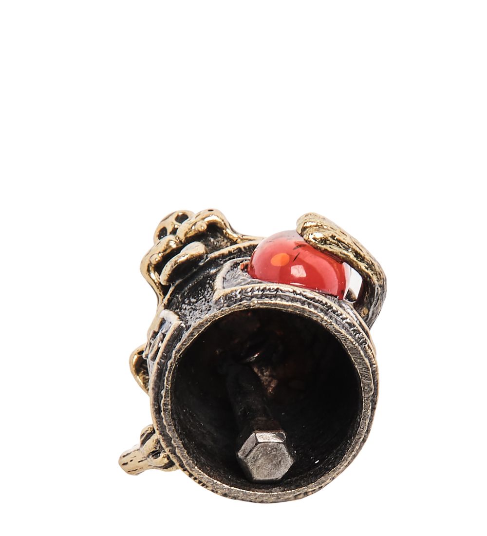 AM-1002 Фигурка «Колокольчик-Барбоскин» (латунь, янтарь)