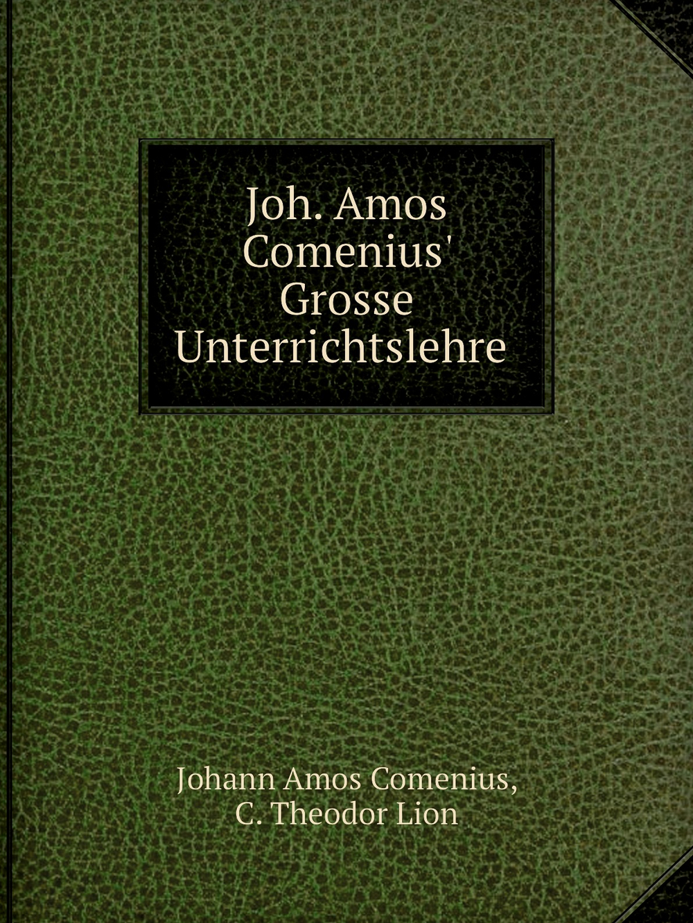 Joh. Amos Comenius' Grosse Unterrichtslehre | J.A. Comenius; C. Th. Lion