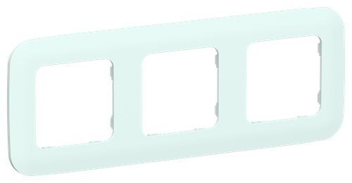 FLITE Рамка 3-местная РУ-3-А-ФлХЛ холодный лед IEK