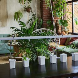 UFP-M02C-450 WHITE POLYBAG SET2 Подставка для светильника ULI-P. на прищепке. длина трубки 450мм. набор из 2шт. Белая. ТM ФитоЛето