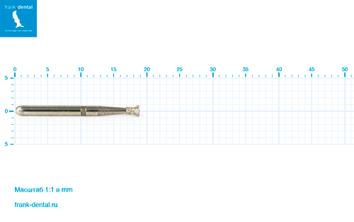 Бор алмазный стандартный Frank Dental типа FG - D.809.018.FG