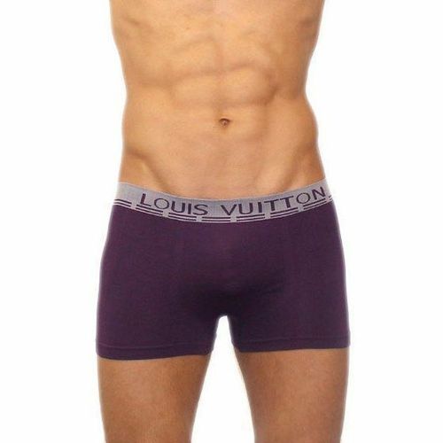 Мужские трусы боксеры баклажановые бесшовные Louis Vuitton