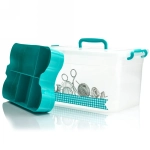 Контейнер универсальный с крышкой для хранения с вкладышем «Рукоделие» 35,5*23,5*19см, 10л