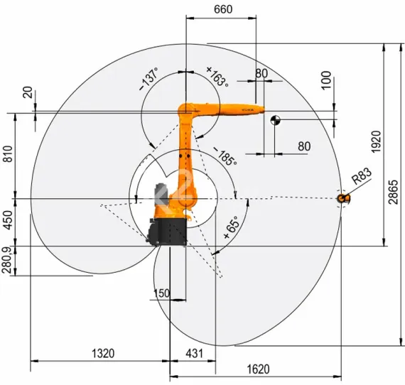 Промышленный робот KUKA KR CYBERTECH nano KR 8 R1620