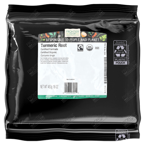 Frontier Co-op, корень органической куркумы, 453 г (16 унций)