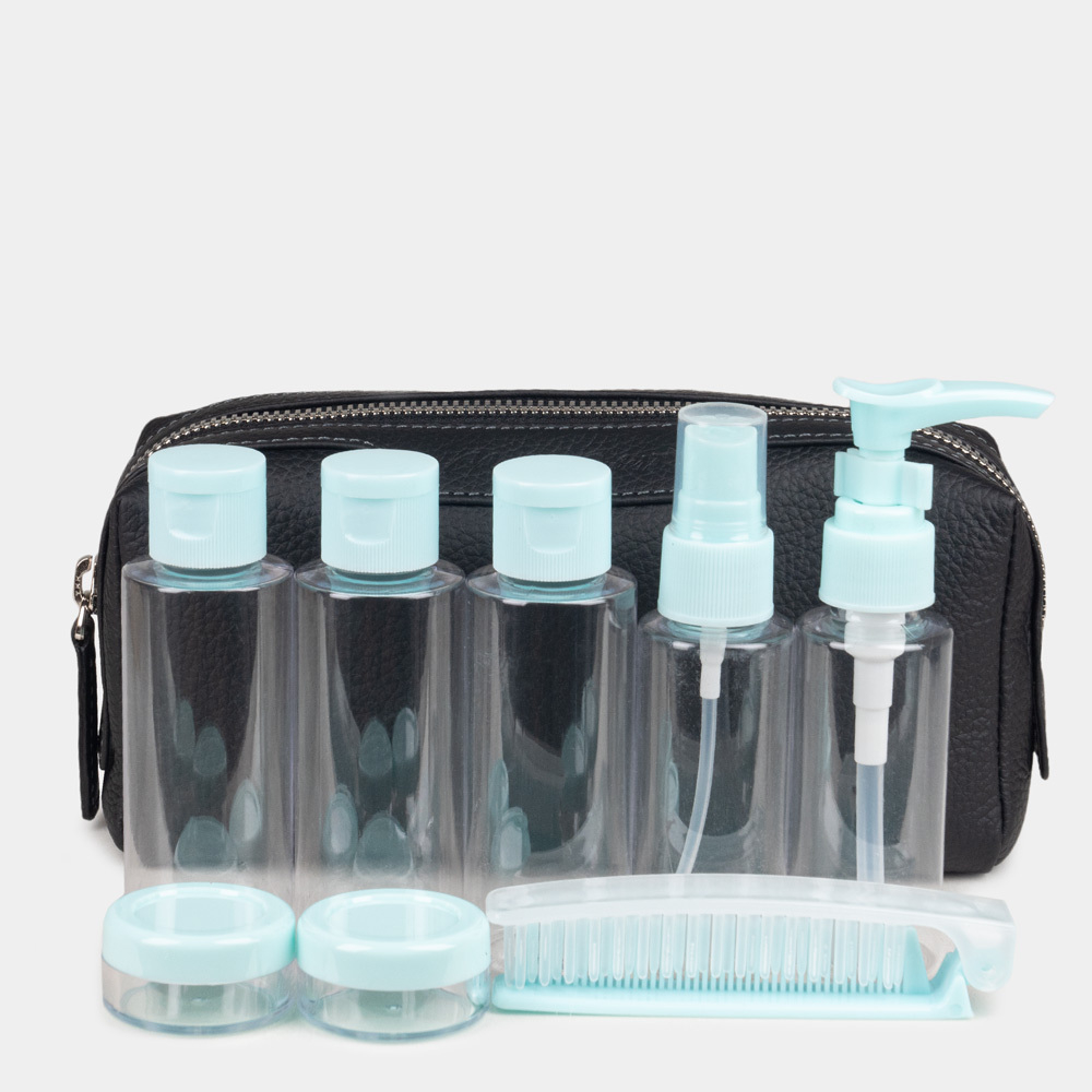 Несессер Tube из кожи теленка, черного цвета