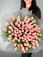 Букет из тюльпанов 101шт (цвет по согласованию)