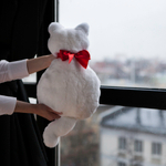 меховая подушка кот