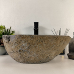 Раковина из речного камня RS-65147 41*38*15 0856