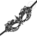 Набор для двоих «Интим»: 5 карт, перо, чулки и маска (Цвет: черный)