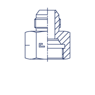 Соединение PS JIC 3/4 - JIC 1/2