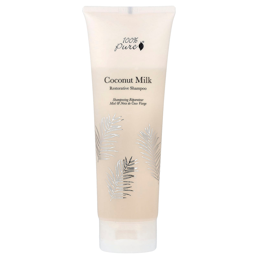 100% PURE, восстанавливающий шампунь, кокосовое молоко, 236 мл (8 жидк. унций)