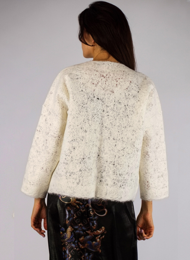 Шерстяной жакет «Белоснежный»