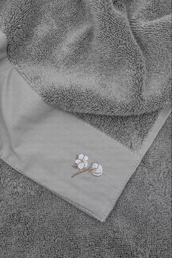 Полотенце из органического хлопка Pure Cotton 80х150 темно-серый