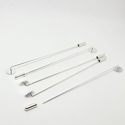 Основа - игла с Кругом (1см * 10см, серебро)