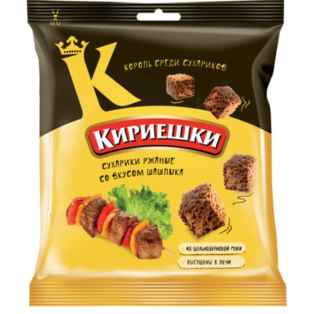 Кириешки ржаные со вкусом шашлыка 40 гр