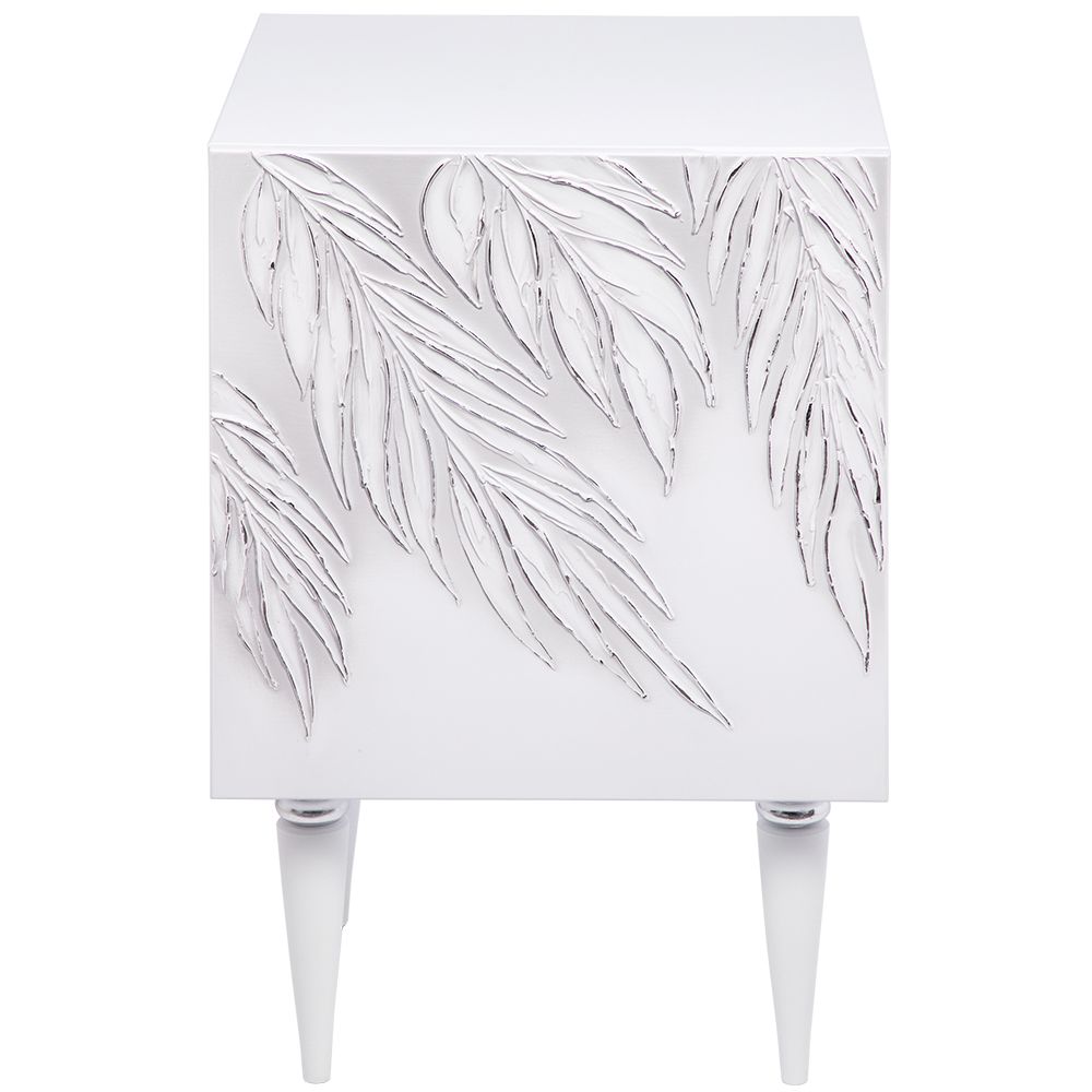 Тумба прикроватная Тропик Классика Айс Сильвер левая