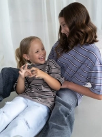 Футболка для девочки в полоску y2k