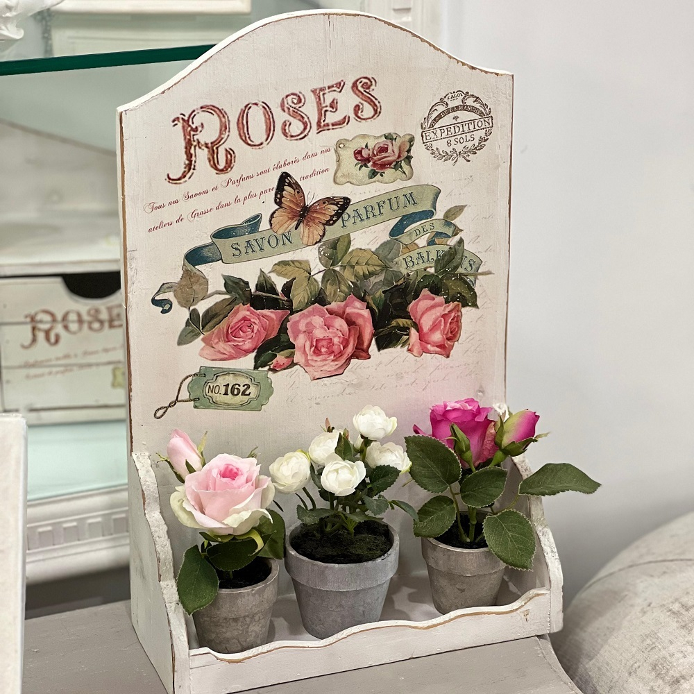 Полка с розами 27х36 см