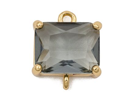 Коннектор "Topaz" 12,3мм, с серым кристаллом