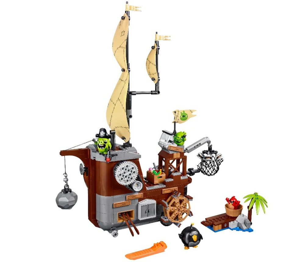 LEGO Angry Birds: Пиратский корабль свинок 75825 — Piggy Pirate Ship — Лего Ангри бёрдз Злые птички