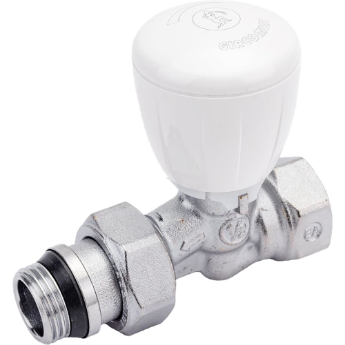 Клапан радиаторный Giacomini ручной R6TG Ду 15 прямой R6X033