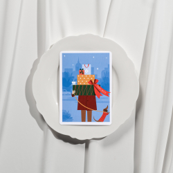 Открытка Farforite «Подарки» в подарочном конверте