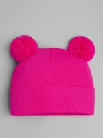 Шапка детская осенняя с помпонами