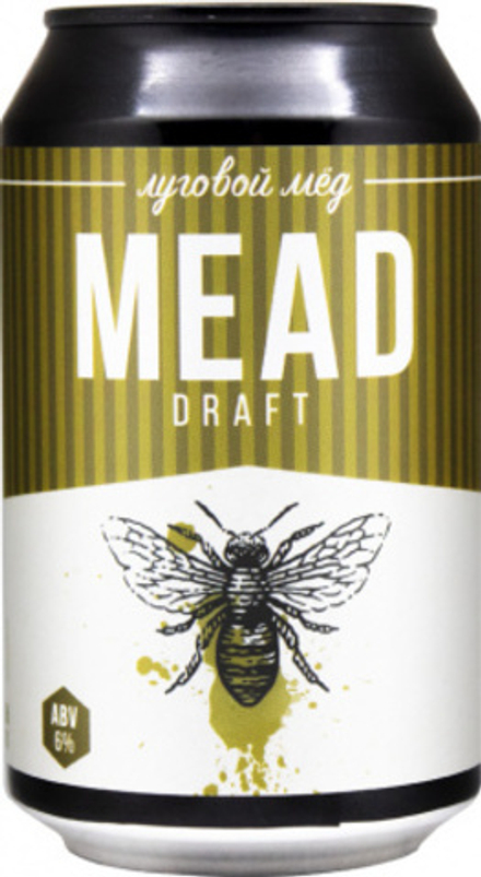 Медовуха Степь И Ветер Драфт Мид / Mead Steppe & Wind Draft Mead 0.33л - 10шт
