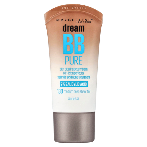Maybelline, Dream BB Pure, очищающий бальзам для кожи, оттенок 130, темно-прозрачный, 30 мл (1 жидк. унция)