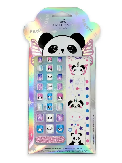 Детские накладные ногти и тату MIAMITATS Pandicorn magic