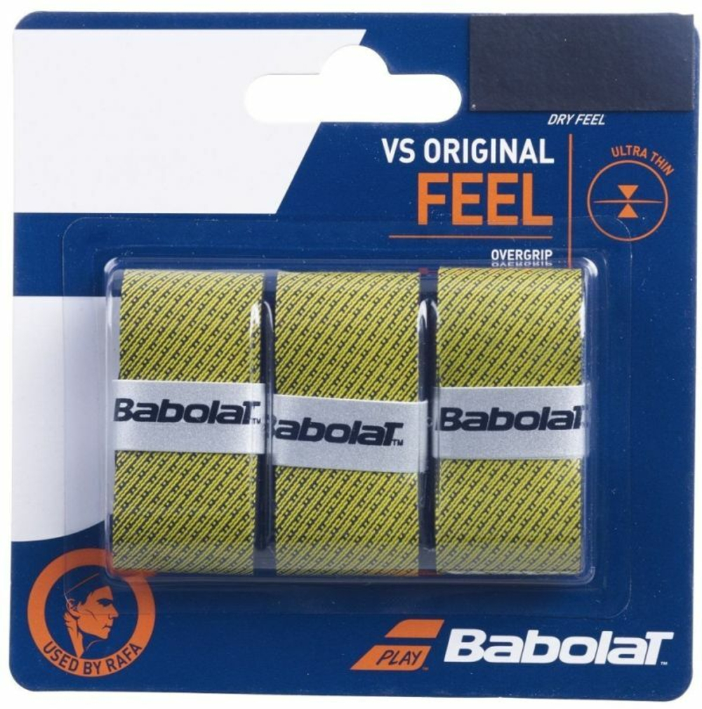 Теннисные намотки Babolat VS Grip Original 3P - black/yellow