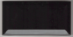 Плитка настенная Metro Black glossy 150x75х9 мм