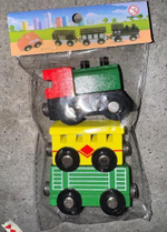 Набор машин для деревянной дороги 3 шт, пакет C-41906